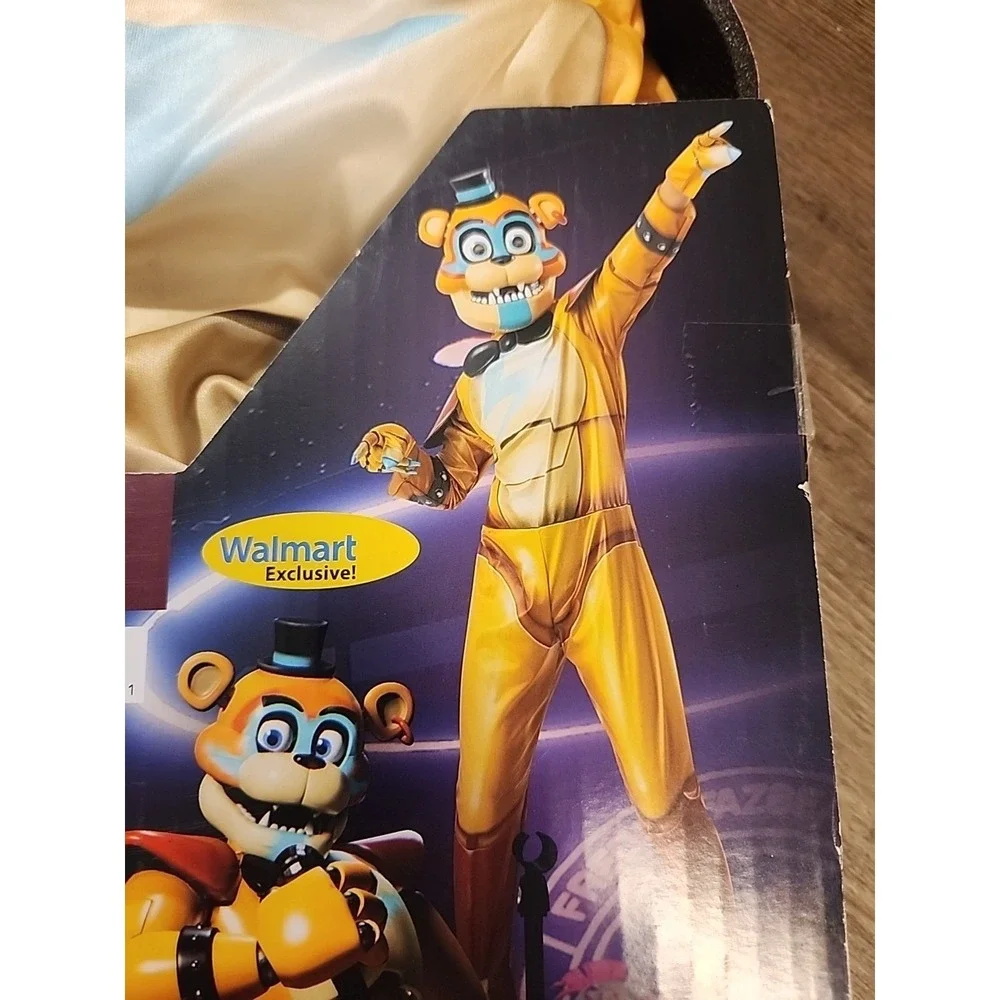 Rubies Five Nights At Freddys "Glamrock Freddy" Halloween Costume‎ Boys Sz S 6/7 - Picture 2 of 2